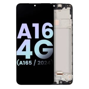 OLED дисплей за Samsung Galaxy A16 4G (голям екран) / A165, SM-A165F с рамка