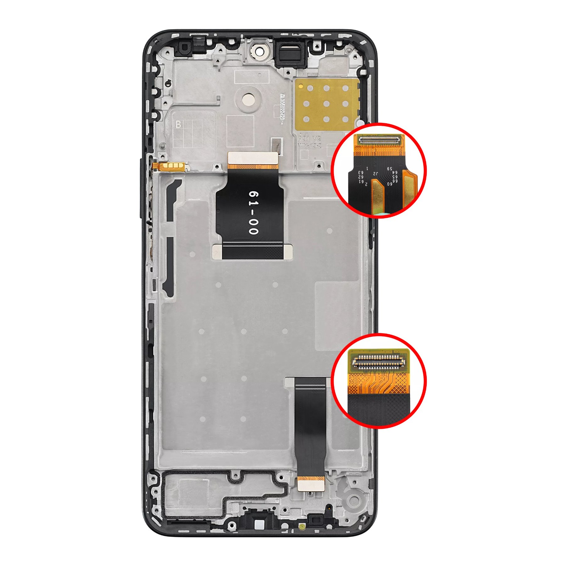 LCD display for Honor 90 Lite with frame – гръб